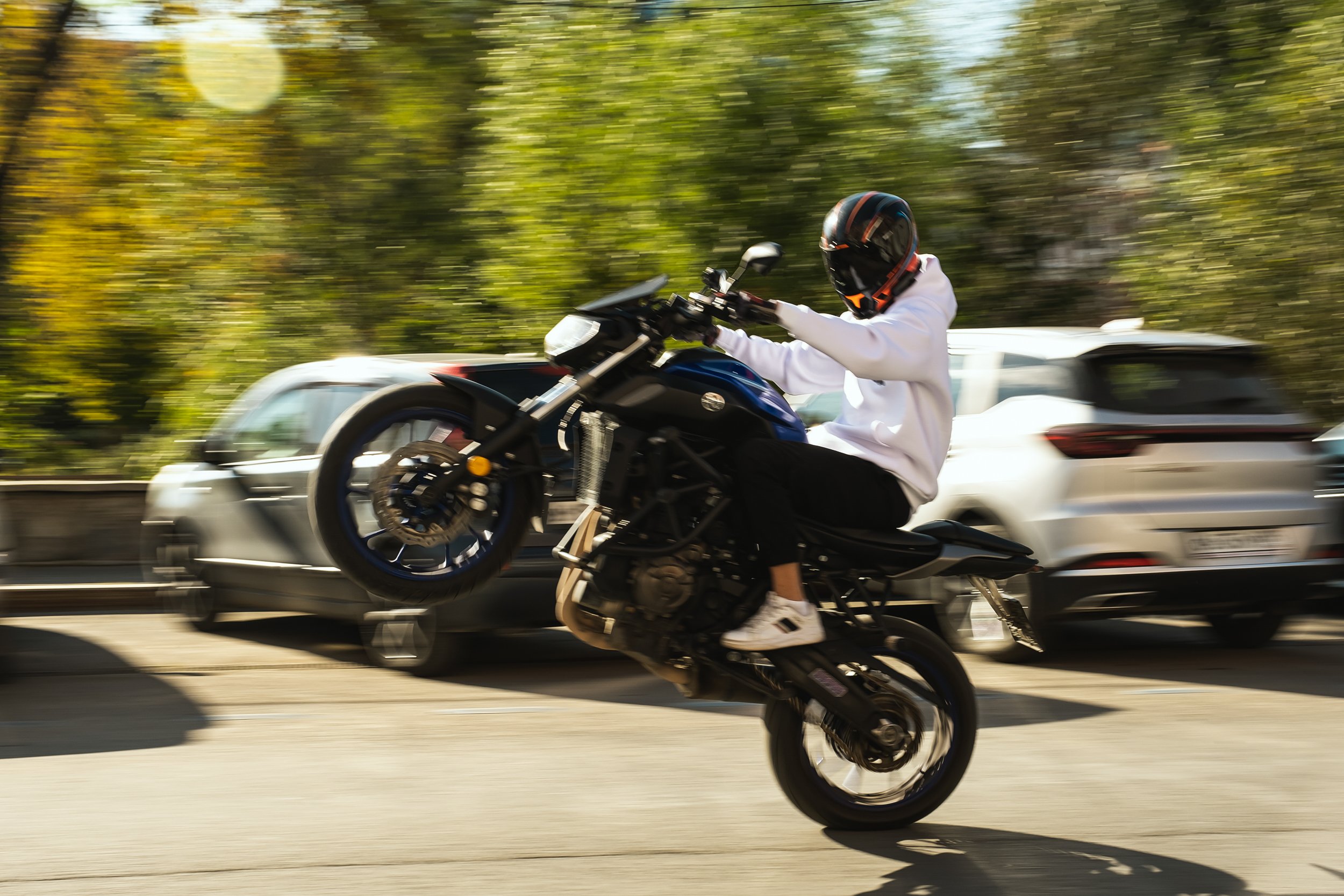 Тренировка на мощном мотоцикле 600cc+